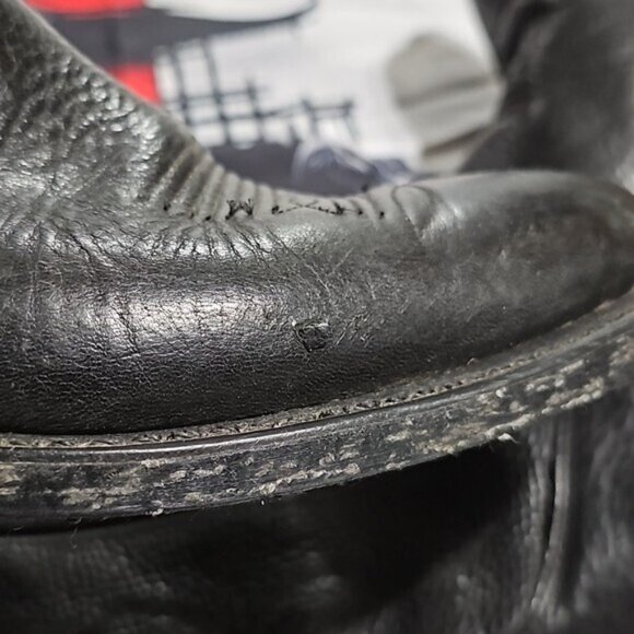 Double H‎ Pointed Black Cowboy Boots Size 10 - Picture 3 of 9
